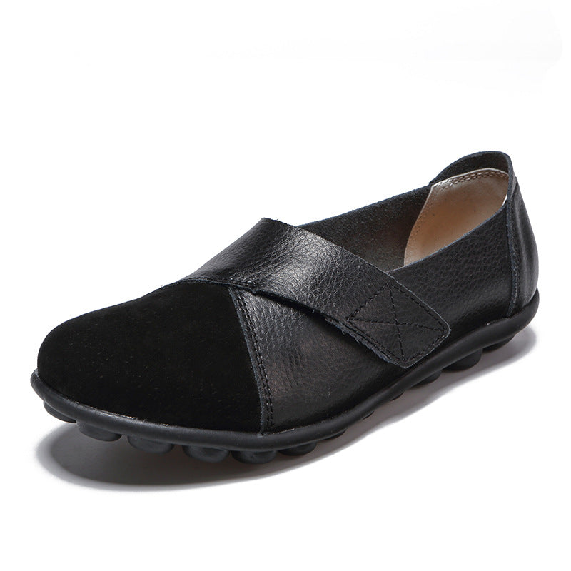 Genuine Leather Slip-On Casual Shoes for Women