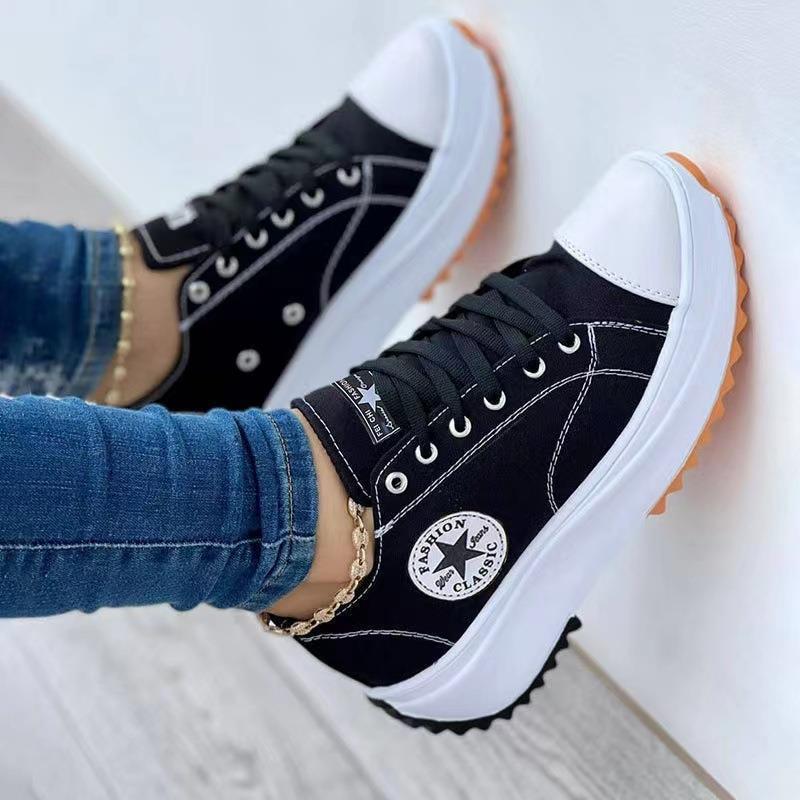 Breathable High Top Canvas Shoes for Women