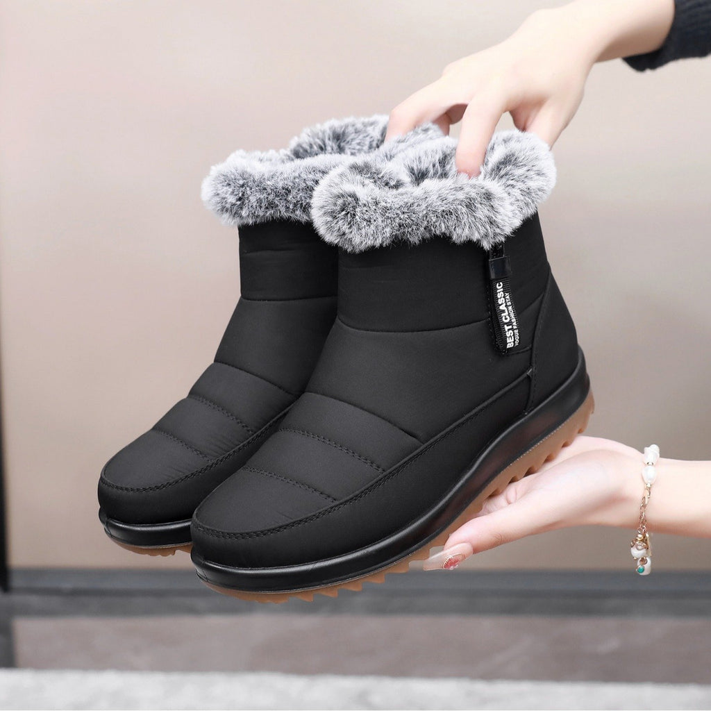 Thick Thermal Cotton Boots with Non-slip Waterproof Sole