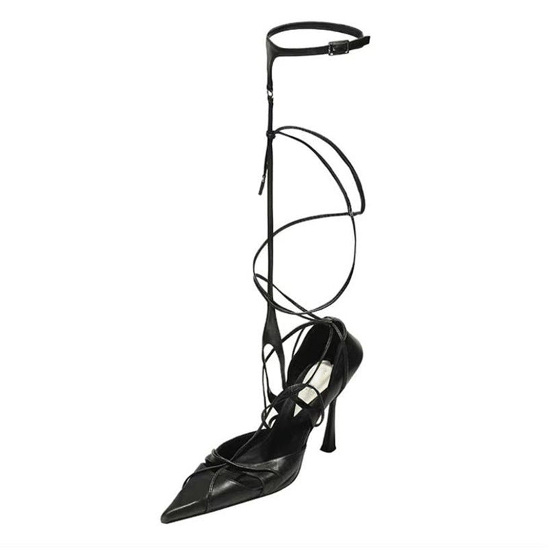 Versatile High Heel Shoes with Buckle for Women
