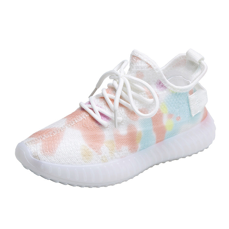 Knitted Coconut Sneakers for Women - Breathable Running Shoes