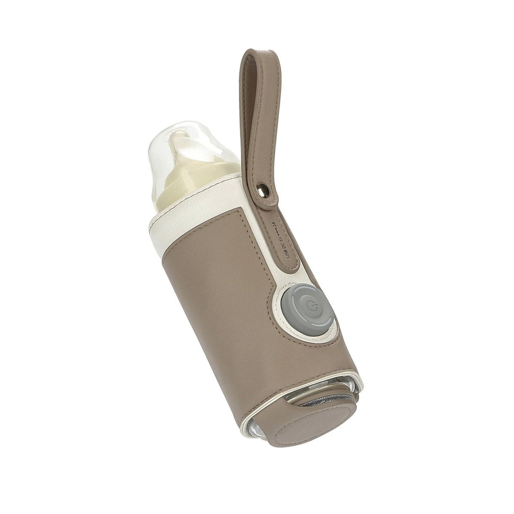 Leather Heating Bottle Bag with Three-speed Adjustment
