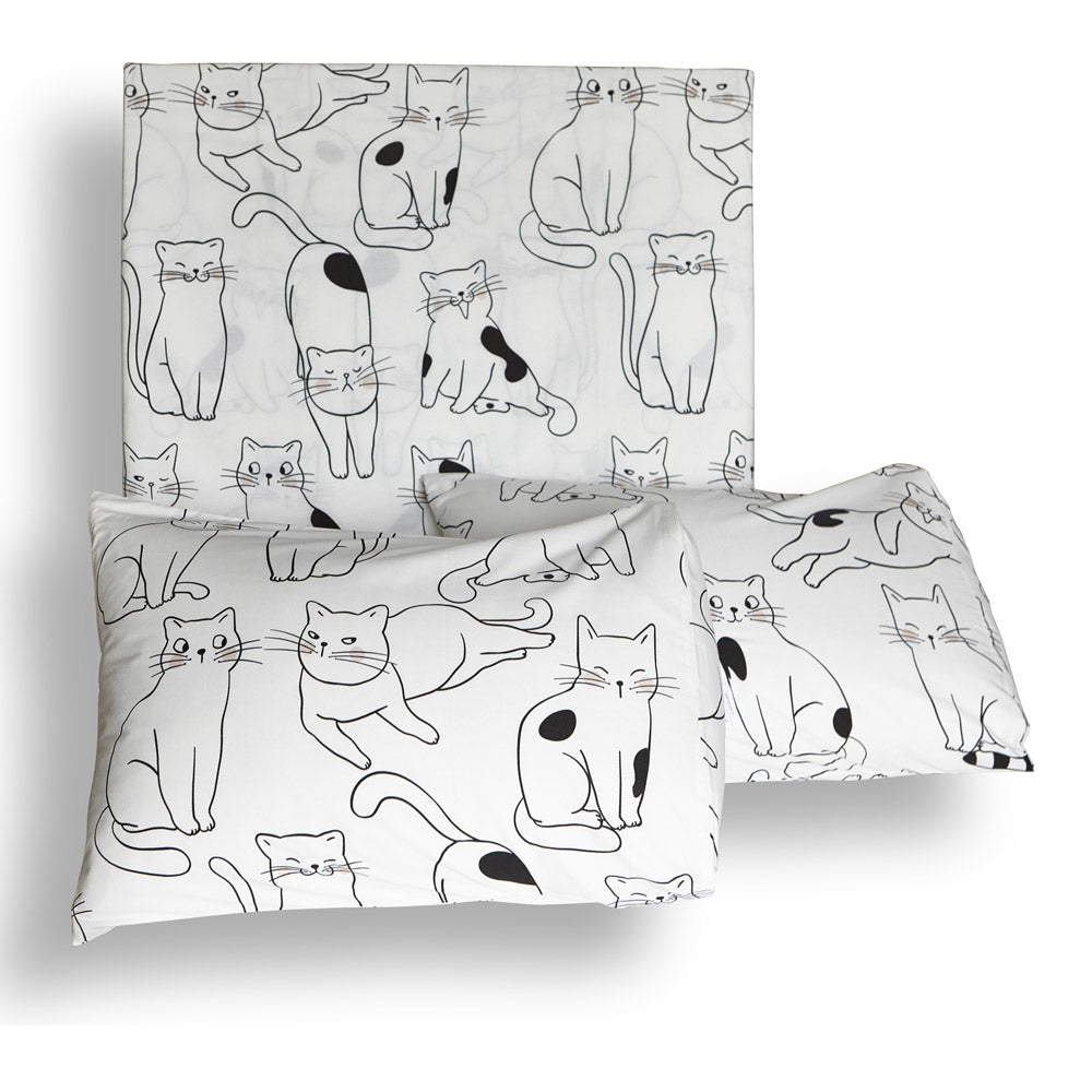 Pure Cotton Bed Linen Set - 3 and 4 Piece Options