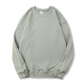 Men's Long-Sleeved Solid Color Round Neck Terry Sweater
