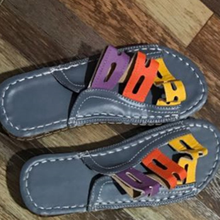 Color Block Wedge Heel Platform Shoes for Women
