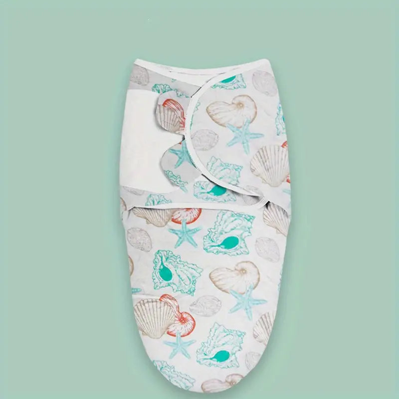 Universal Cotton Baby Blanket with Adjustable Swaddle