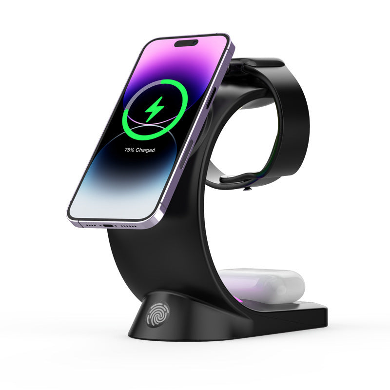 3-in-1 Wireless Charger with Night Light for Apple Devices