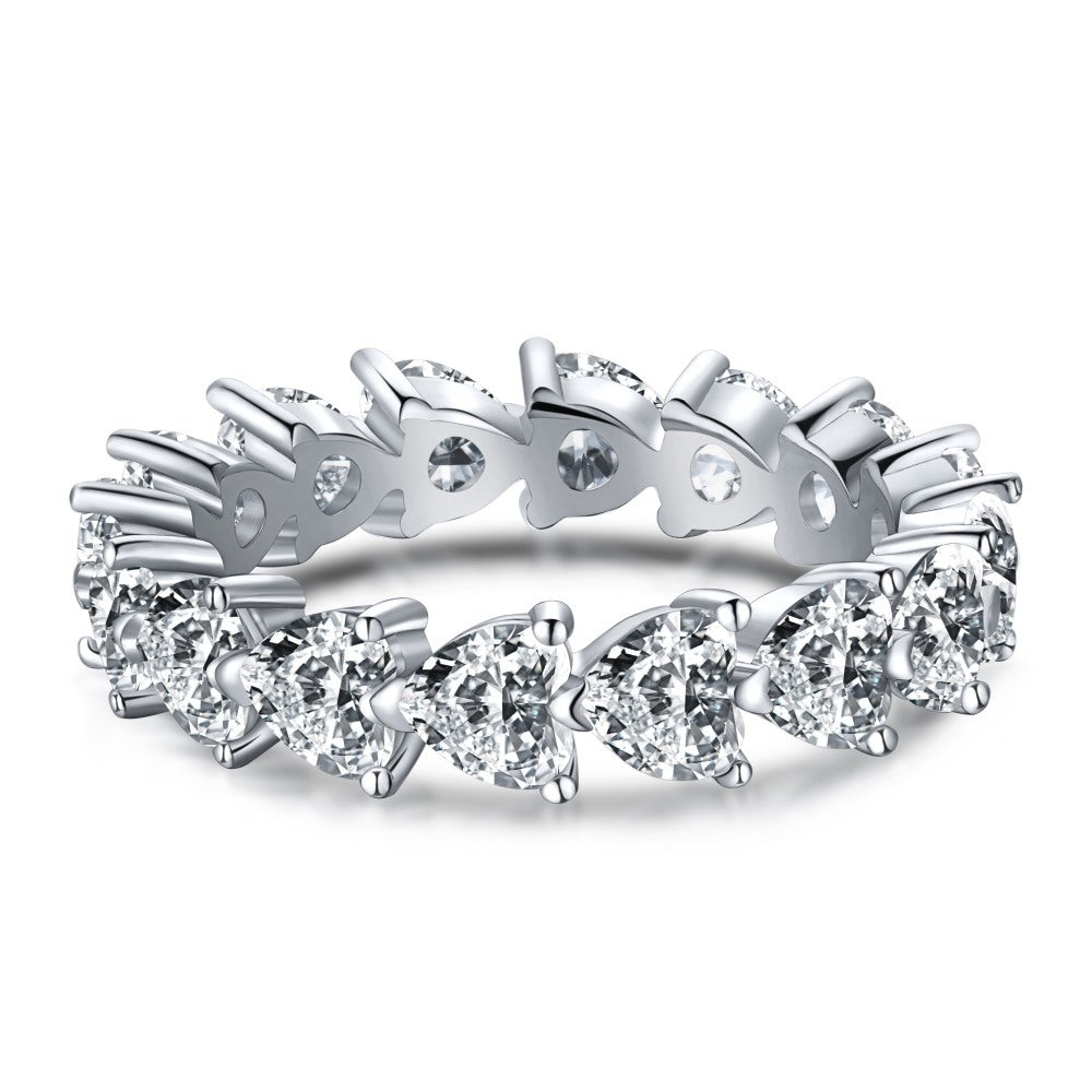 Women's Fashion Sterling Silver Ring with Zircon