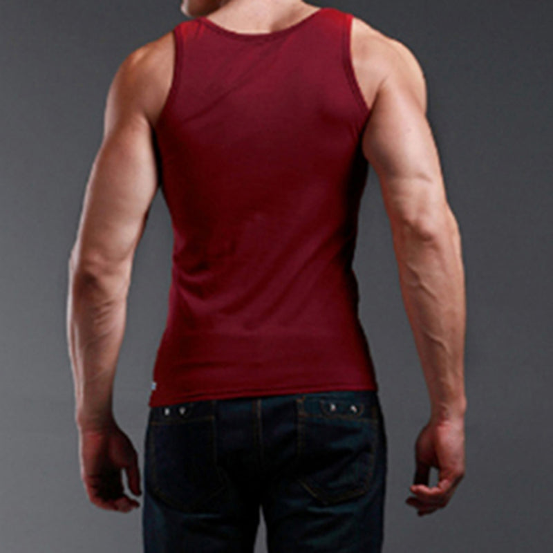 Men's Casual Cotton Vest for Gym Exercise and Comfort