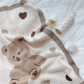 Warm Knitted Blanket for Baby Stroller
