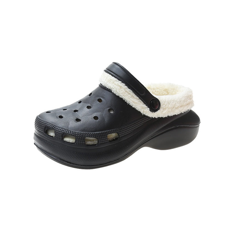 Warm Thick-Soled Velvet Cave Shoes for Women