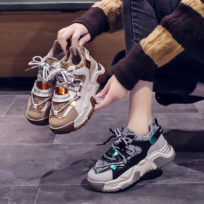 2019 Trendy Leopard Print Dad Shoes for Women