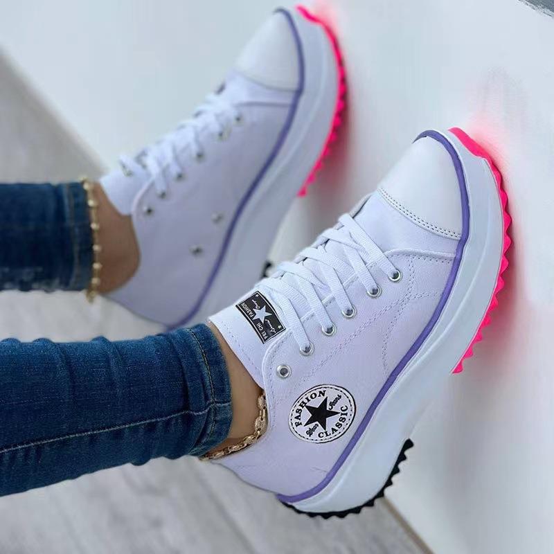 Breathable High Top Canvas Shoes for Women