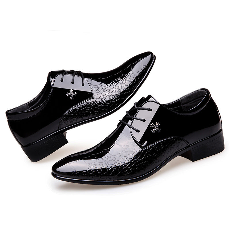 Shiny Lace-Up Fashion Dress Shoes for Women