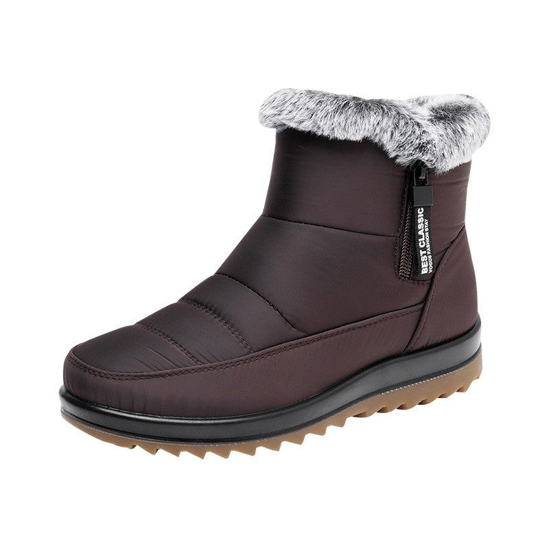 Thick Thermal Cotton Boots with Non-slip Waterproof Sole