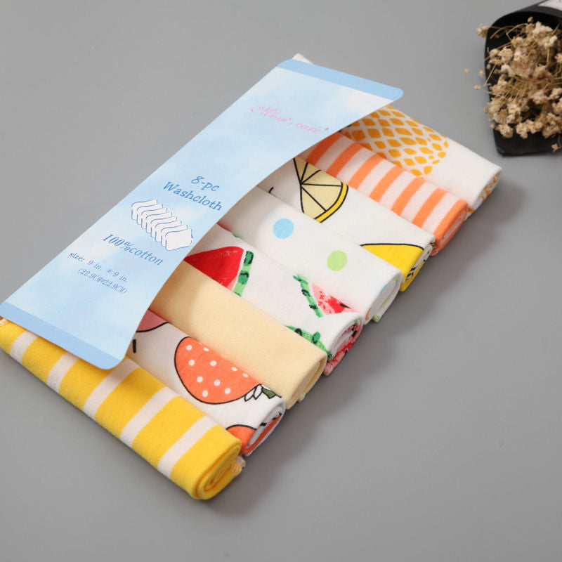 Newborn Cotton Gauze Baby Feeding Towels - 8 Packs