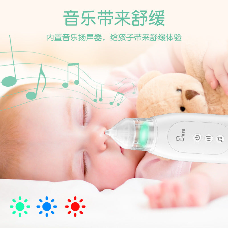 Electric Nasal Aspirator for Infants with Self-Cleaning