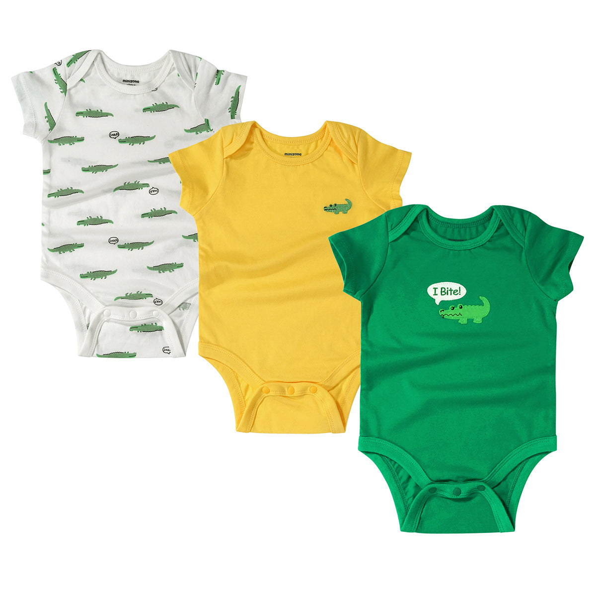 Comfortable Cotton Baby Triangle Crawl Short-Sleeved Jumpsuit