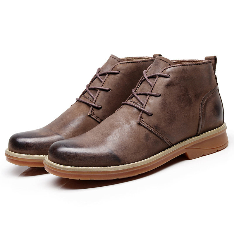 Martin Shoes Breathable Genuine Leather Business Shoes