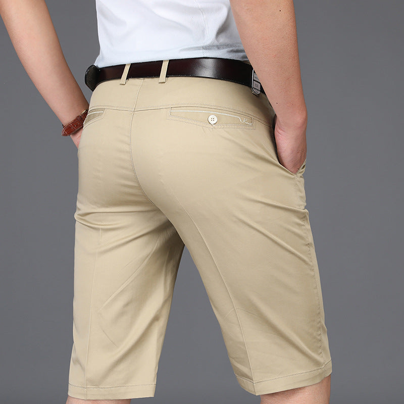High-Waisted Loose-Fitting Straight-Leg Trousers