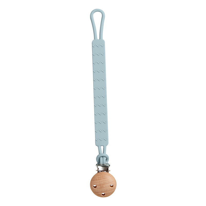 Infant Edible Silicone Teether and Pacifier Clip