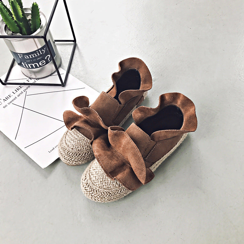 Suede Flat Shoes for Women (Slip-On Style)