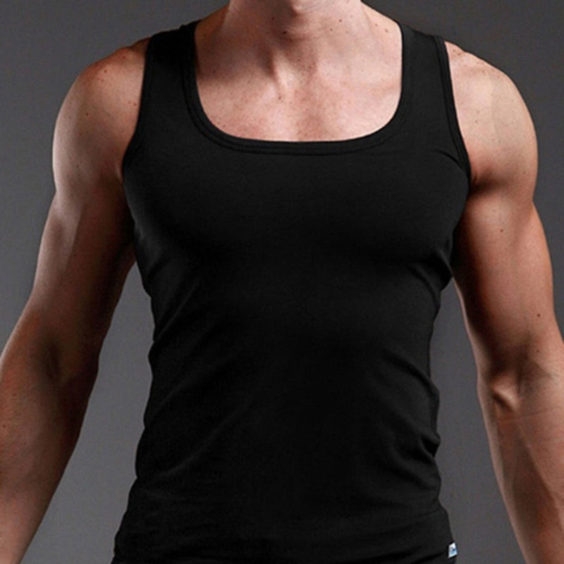 Men's Casual Cotton Vest for Gym Exercise and Comfort