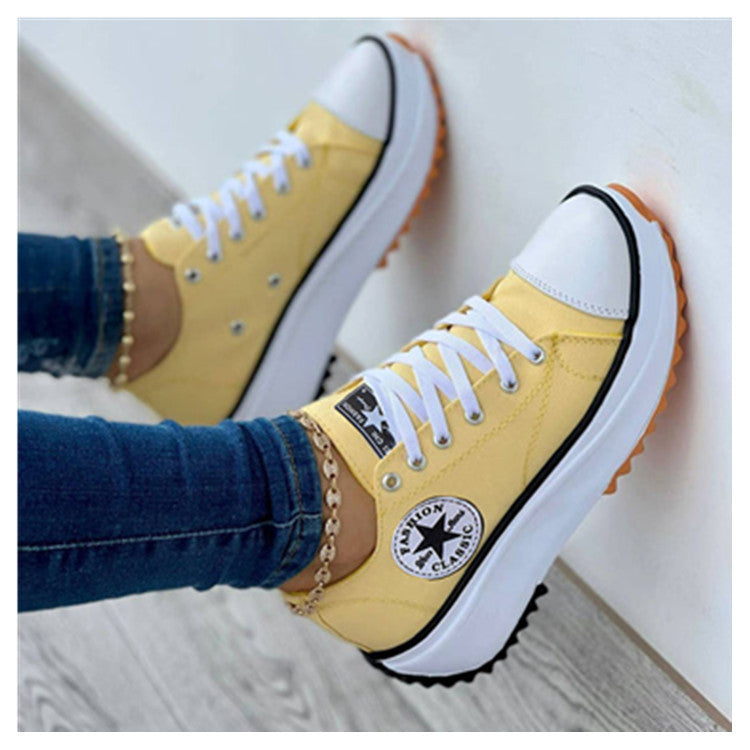 Breathable High Top Canvas Shoes for Women