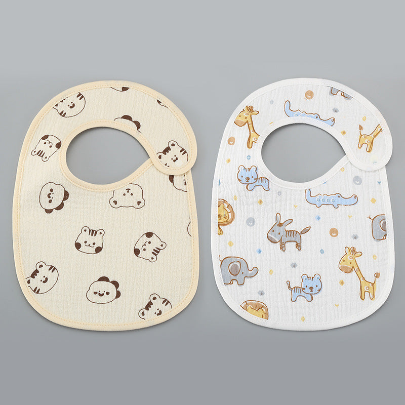 Thin Kids' Bib - Pure Cotton Waterproof Gauze Towel