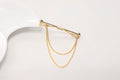 Men's Simple Tassel Chain Shirt Collar Brooch