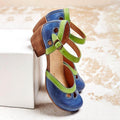 Color Block Block-Heel Casual Shoes for Women