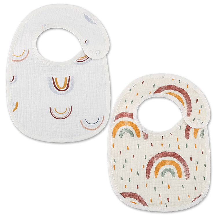 Thin Kids' Bib - Pure Cotton Waterproof Gauze Towel